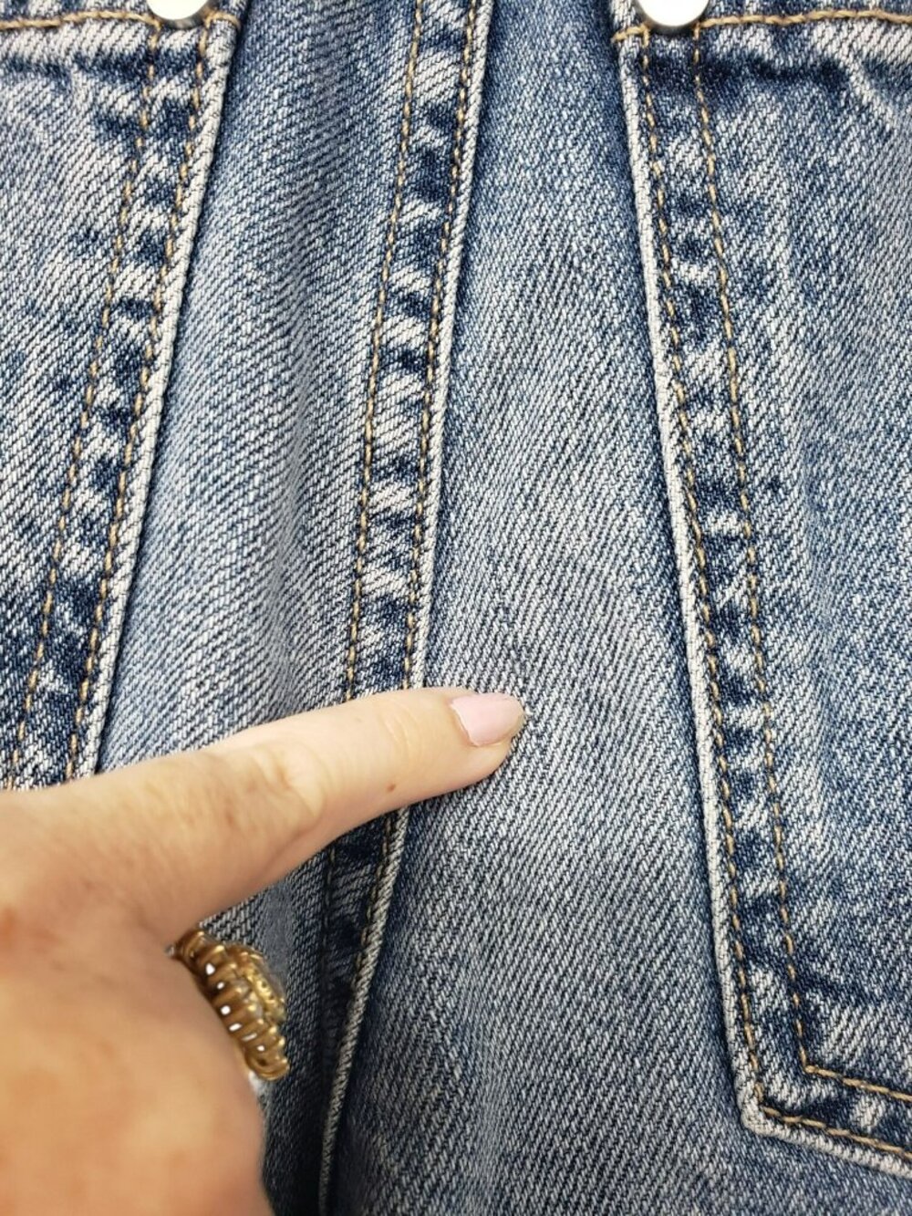 TWP $495 Tiny Dancer Jeans Vintage Wash Blue Jeans 23 Wide Leg Made in USA - Picture 8 of 16